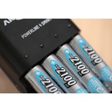 Ansmann 5035052 batteria per uso domestico AA / HR6 Nichel-Metallo Idruro (NiMH) argento, AA / HR6, Nichel-Metallo Idruro (NiMH), 1,2 V, 2100 mAh, Argento