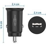 Ansmann In-Car-Charger CC105, Caricabatterie Nero