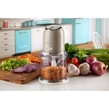 Ariete 438, Tritatutto Vintage, Chopper e Tritaghiaccio, 2 velocità, 4 lame in Acciaio Inox, Tazza graduata 600 ml, 400 W, Beige, Trituratore crema, Tritatutto Vintage, Chopper e Tritaghiaccio, 2 velocità, 4 lame in Acciaio Inox, Tazza graduata 600 ml, 400 W, Beige, 0,6 L, Beige, Acciaio inox, Beige, Pulsanti, 400 W