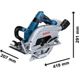 Bosch GKS 18V-70 L Professional, Sega circolare blu/Nero, 106 dB, 95 dB, 18 V, 228 mm, 426 mm, 330 mm