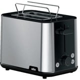 HT101BI-HT1510BK 8 2 fetta/e 900 W Nero, Acciaio inox, Tostapane
