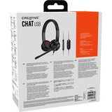 Creative Chat USB, Headset Nero