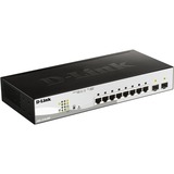 D-Link DGS-1210-08P/E, Interruttore argento/Nero