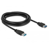 DeLOCK Cavo di prolunga USB 3.2 Gen 1, connettore USB-A > presa USB-A Nero