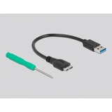 DeLOCK Custodia esterna SuperSpeed USB per SSD mSATA, Disk enclosure Nero