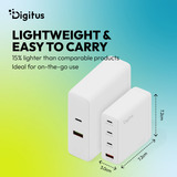 Digitus Caricatore USB GaN 140W, 3x USB-C, 1x USB-A, Caricabatterie 