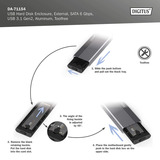 Digitus DA-71154, Disk enclosure alluminio