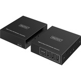 Digitus Set extender CAT USB 3.2 Gen1, 5Gbps, 100 metri, Estensione USB Nero