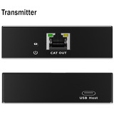 Digitus Set extender CAT USB 3.2 Gen1, 5Gbps, 100 metri, Estensione USB Nero