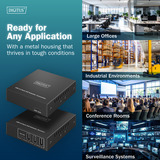 Digitus Set extender CAT USB 3.2 Gen1, 5Gbps, 100 metri, Estensione USB Nero