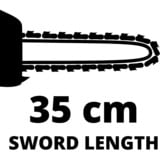 EINHELL 4501710 motosega 1800 W Nero, Rosso, Sega a catena rosso/Nero, 32,5 cm, 35 cm, 13,5 m/s, Nero, Rosso, 0,16 L, AC