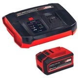 EINHELL PXC-PLUS Starter-Set, 18V 4-6Ah & 6A Boostcharger Nero/Rosso