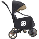 GLOBBER EXPLORER TRIKE Copertura antipioggia Nero/trasparente