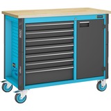 Hazet Assistent 179 NW Banco da lavoro portatile, Carrelli per attrezzi blu/Nero, Banco da lavoro portatile, Nero, Blu, 750 kg, 600 mm, 1150 mm, 965 mm