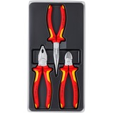 KNIPEX 00 20 12 set di strumenti meccanici 3 strumenti Rosso, Giallo, 170 mm, 40 mm, 370 mm, 960 g, 3 strumenti