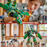 LEGO NINJAGO 71845 2in1 Jet Mech di Lloyd, Action Figure Trasformabile in Aereo Giocattolo con 5 Minifigure, Idea Regalo 9+, Giochi di costruzione Action Figure Trasformabile in Aereo Giocattolo con 5 Minifigure, Idea Regalo 9+, Set da costruzione, 9 anno/i, Plastica, 1112 pz, 1,28 kg