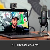 Logitech for Creators StreamCam - Webcam Premium per Streaming e Creazione Contenuti Video, Full HD 1080p 60 fps, Lente in Vetro Premium, Messa a Fuoco Automatica, USB, per PC, Mac. Grafite grafite, Full HD 1080p 60 fps, Lente in Vetro Premium, Messa a Fuoco Automatica, USB, per PC, Mac. Grafite, 1920 x 1080 Pixel, Full HD, 60 fps, 1080p, 2 - 3.7 mm, 0.1 m