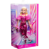 Mattel Barbie Deluxe Style in outfit metallico rosa, Bambola 
