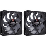 Noctua NF-A12x25 G2 PWM Sx2-PP chromax.black, Ventola Nero/Beige