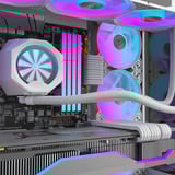 RAIJINTEK 0R10B00232, Raffreddamento ad acqua bianco