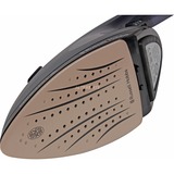 Russell Hobbs Steam Genie 2 in 1 Spazzola a Vapore, Ferro da stiro blu scuro/Champagne