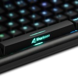 Sharkoon SKILLER SGK30 tastiera USB QWERTY Italiano Nero Nero, Full-size (100%), USB, Interruttore a chiave meccanica, QWERTY, LED RGB, Nero