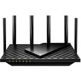 TP-Link Archer AX5400 router wireless Gigabit Ethernet Tri-band (2,4 GHz/5 GHz/6 GHz) Nero Nero, Wi-Fi 6E (802.11ax), Tri-band (2,4 GHz/5 GHz/6 GHz), Collegamento ethernet LAN, Nero, Router da tavolo