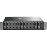 TP-Link TL-MC1400 V3 telaio dell'apparecchiatura di rete 2U grigio, 100-240V, 50/60 Hz, 9.5 V, 0 - 40 °C, -40 - 70 °C, 10 - 90%, Vendita al dettaglio