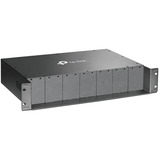 TP-Link TL-MC1400 V3 telaio dell'apparecchiatura di rete 2U, Housing grigio, 100-240V, 50/60 Hz, 9.5 V, 0 - 40 °C, -40 - 70 °C, 10 - 90%, Vendita al dettaglio