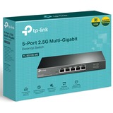 TP-Link TL-SG105-M2 switch di rete Non gestito 2.5G Ethernet (100/1000/2500) Nero grigio, Non gestito, 2.5G Ethernet (100/1000/2500)