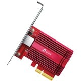 TP-Link TX401 scheda di rete e adattatore Interno Ethernet 10000 Mbit/s rosso, Interno, Cablato, PCI Express, Ethernet, 10000 Mbit/s, Rosso