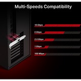 TP-Link TX401 scheda di rete e adattatore Interno Ethernet 10000 Mbit/s rosso, Interno, Cablato, PCI Express, Ethernet, 10000 Mbit/s, Rosso