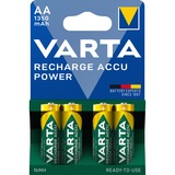 VARTA Ready2Use HR06 1350 mAh Batteria ricaricabile Stilo AA Nichel-Metallo Idruro (NiMH) Batteria ricaricabile, Stilo AA, Nichel-Metallo Idruro (NiMH), 4 pz, 1350 mAh, Verde
