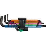 Wera 950/9 Chiave esagonale a L Metrico 9 pezzo(i), Cacciavite Chiave esagonale a L, Metrico, 9 pezzo(i), Plastica, Acciaio inossidabile, Ossidante nero