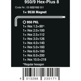 Wera 950/9 Hex-Plus 8, 05022102001 cromo