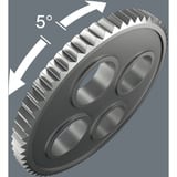 Wera Cricchetto Zyklop Speed 8000 C Black Edition, 1/2", Pistola Nero/Verde