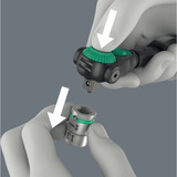 Wera Cricchetto Zyklop Speed 8000 C Black Edition, 1/2", Pistola Nero/Verde