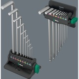 Wera Set di chiavi a brugola angolari Hex-Plus 8, 9 pezzi, Cacciavite cromo