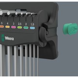 Wera Set di chiavi a brugola angolari Hex-Plus 8, 9 pezzi, Cacciavite cromo
