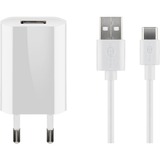 goobay Set di ricarica USB-C 5 watt, Caricabatterie bianco