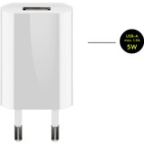 goobay Set di ricarica USB-C 5 watt, Caricabatterie bianco