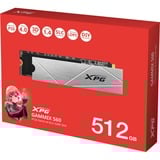 ADATA GAMMIX S60 512 GB M.2 PCI Express 4.0 NVMe 3D NAND, Disco a stato solido 512 GB, M.2, 4700 MB/s