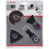 Bosch 2 608 661 695 accessorio per apparato multifunzione Set di lame, Impostare la lama per sega Set di lame, Piastrella, Acciaio al carbonio (HCS), 4 pz, Blister