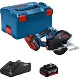 Bosch GKM 18V-50 PROFESSIONAL 13,6 cm Nero, Blu, Rosso 4250 Giri/min, Sega circolare blu/Nero, Metallo, Nero, Blu, Rosso, 13,6 cm, 4250 Giri/min, 2 cm, Batteria