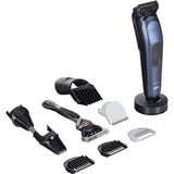Braun MGK7410 Nero Ioni di Litio, Tagliacappelli blu scuro/Nero, Nero, Metallo, Plastica, Rettangolo, 1 mm, 2,1 cm, Universale