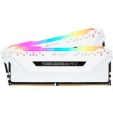 Corsair Vengeance CMW32GX4M2E3200C16W memoria 32 GB 2 x 16 GB DDR4 3200 MHz bianco, 32 GB, 2 x 16 GB, DDR4, 3200 MHz