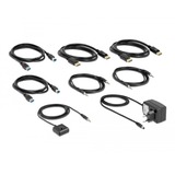 DeLOCK Switch KVM DisplayPort 1.4, 8K 60Hz, USB 3.2 Gen 1, Audio grigio/Nero