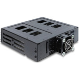 DeLOCK Telaio rimovibile 5,25″ per 8 x 2,5″ HDD / SSD SATA o SAS con serratura, Telaio di montaggio 