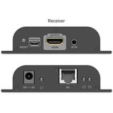 Digitus Extender video 4K USB-C > HDMI, 200 metri, Estensione HDMI Nero