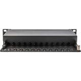 Digitus Pannello patch 10" DN-91612S-EA, 12 porte, Cat.6a, Patch Panel Nero